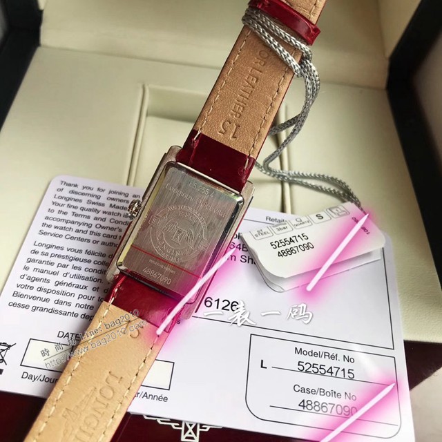 浪琴手錶 LONGINES浪琴表黛綽維納鱷魚皮系列石英女士腕表  gjs1819